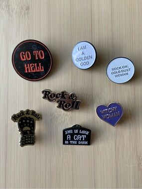 Lot of Rock n Roll Pins